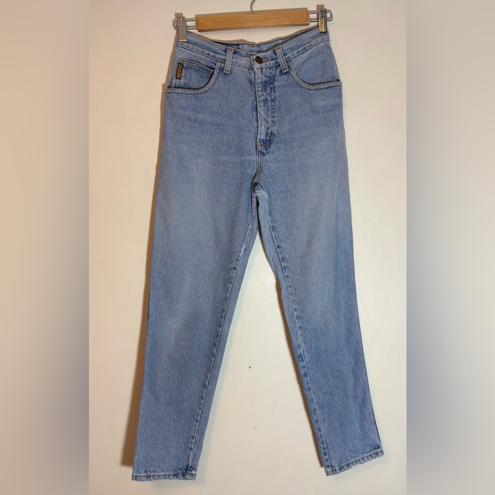 Vintage ARMANI JEANS Blue High Waisted Straight Leg Jeans Size 25